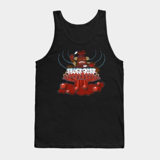 Drumming Space Sock Monkey Tank Top